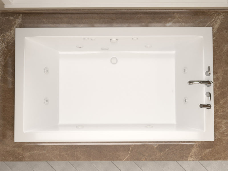 Atlantis Whirlpool 4272VNCWL Venetian 42 x 72 Rectangular Whirlpool Jetted Bathtub with Reversible Drain - view 4