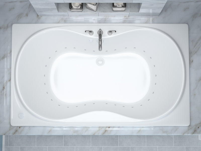Atlantis Whirlpool 4272WAR Whisper 42 x 72 Rectangular Air Jetted Bathtub with Center Drain - view 4