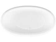 Atlantis Whirlpool 4478PC Petite 44 x 78 Oval Soaking Bathtub with Center Drain in White - view 2