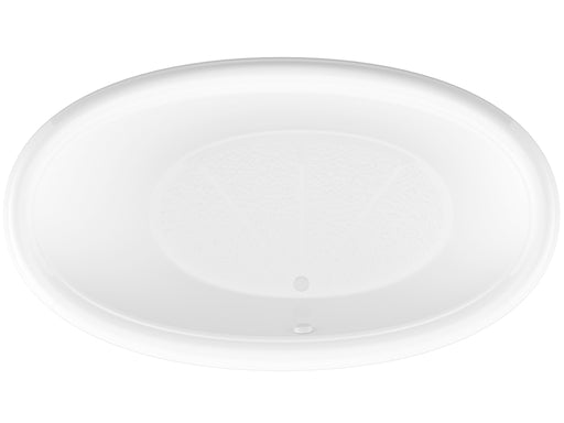 Atlantis Whirlpool 4478PC Petite 44 x 78 Oval Soaking Bathtub with Center Drain in White - view 2