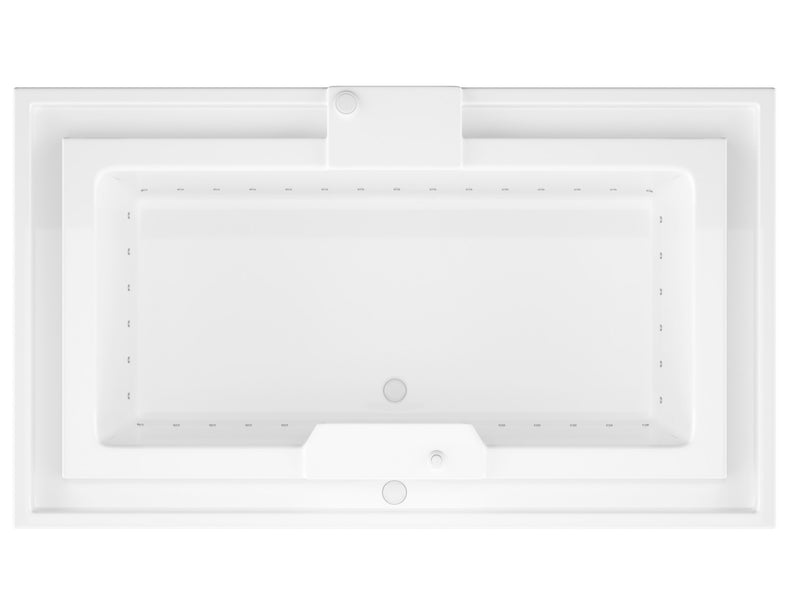 Atlantis Whirlpool 4678IAL Opal Series 78 in. x 46 in. Rectangular Air Bathtub with Center drain and Aromatherapy Bubbles in Glossy Smooth White - view 3