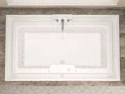 Atlantis Whirlpool 4678IAR Opal Series 78 in. x 46 in. Rectangular Air Bathtub with Center drain and Aromatherapy Bubbles in Glossy Smooth White - view 4