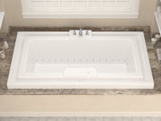 Atlantis Whirlpool 4678IAR Opal Series 78 in. x 46 in. Rectangular Air Bathtub with Center drain and Aromatherapy Bubbles in Glossy Smooth White - view 5