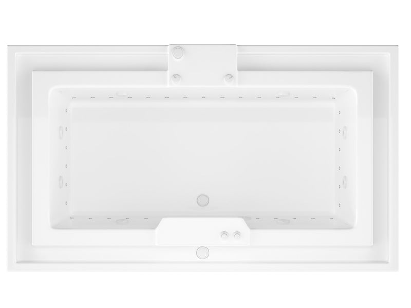 Atlantis Whirlpool 4678IDL Opal 78 in. x 46 in. Rectangular Whirlpool and Air Bathtub with Center drain and VS Jets and Aroma in Glossy White - view 3