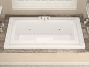 Atlantis Whirlpool 4678IDL Opal 78 in. x 46 in. Rectangular Whirlpool and Air Bathtub with Center drain and VS Jets and Aroma in Glossy White - view 5