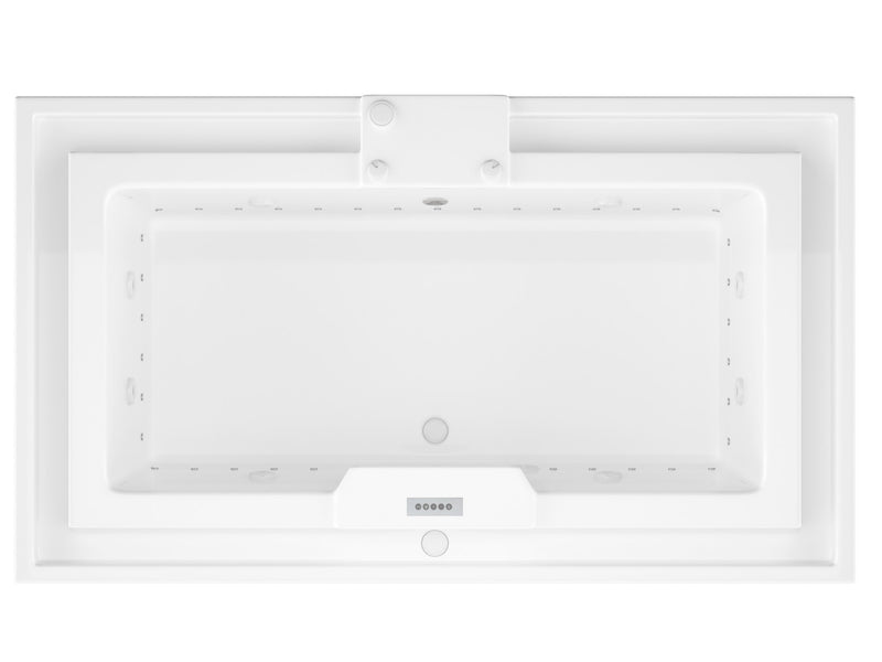 Atlantis Whirlpool 4678IDLX Infinity 46 x 78 Rectangular Air and Whirlpool Jetted Bathtub in White with Center Drain - view 3