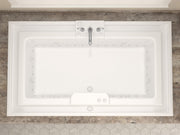 Atlantis Whirlpool 4678IDR Infinity 46 x 78 Rectangular Whirlpool and Air Bathtub with Center drain and VS Jets and Aroma in Glossy White - view 4