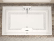 Atlantis Whirlpool 4678IDRX Infinity 46 x 78 Rectangular Air and Whirlpool Jetted Bathtub in White with Center Drain - view 4