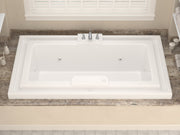 Atlantis Whirlpool 4678IWL Opal Series 78 in. x 46 in. Rectangular Whirlpool Bathtub with Center drain and V-Style Back Jets in Glossy Smooth White - view 5