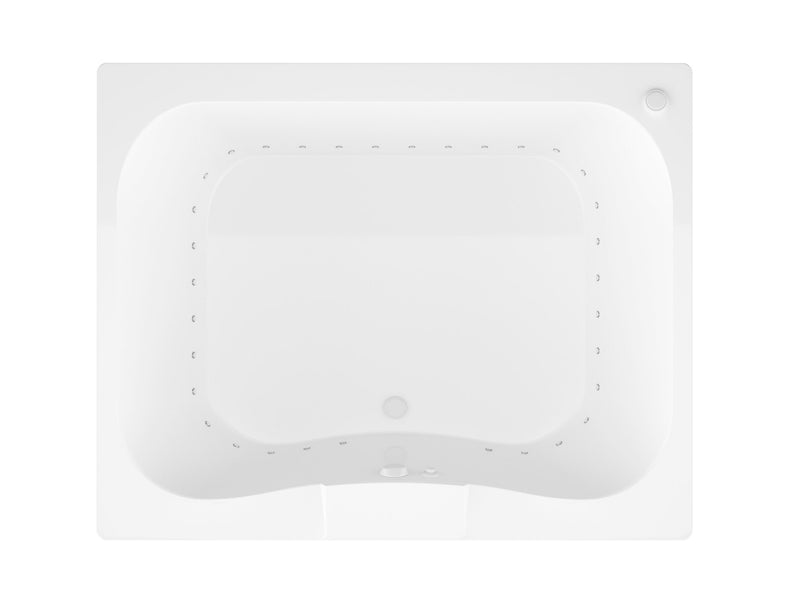 Atlantis Whirlpool 4860NAL Neptune 48 x 60 Rectangular Air Jetted Bathtub - view 3