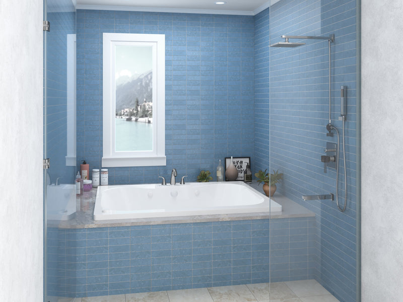 Atlantis Whirlpool 4860NDRX Neptune 48 x 60 Rectangular Air and Whirlpool Jetted Bathtub in White with Center Drain - view 6