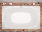 Atlantis Whirlpool 4872CAL Peridot Series 72 in. x 48 in. Rectangular Air Bathtub with Left Side Drain and Aromatherapy in Glossy Smooth White - view 4