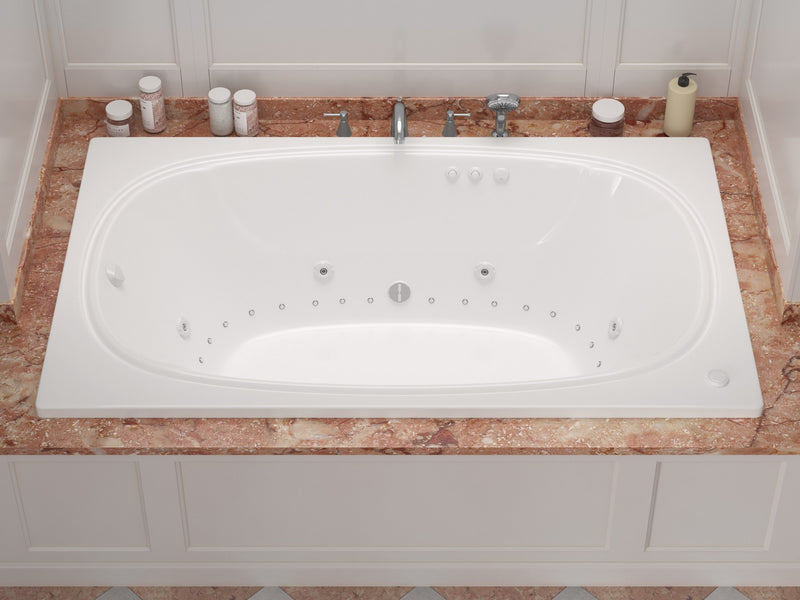 Atlantis Whirlpool 4872CDL Charleston 48 x 72 Rectangular Air & Whirlpool Jetted Bathtub with Left Drain - view 5