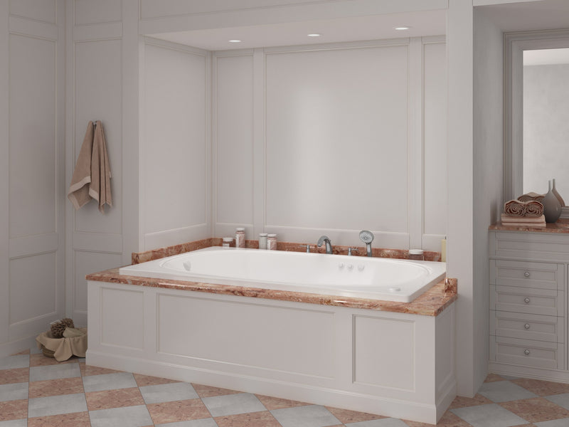 Atlantis Whirlpool 4872CDL Charleston 48 x 72 Rectangular Air & Whirlpool Jetted Bathtub with Left Drain - view 6