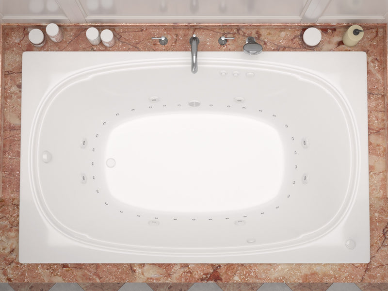 Atlantis Whirlpool 4872CDR Charleston 48 x 72 Rectangular Air & Whirlpool Jetted Bathtub with Right Drain - view 4