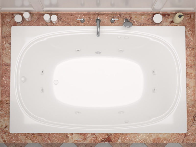 Atlantis Whirlpool 4872CWL Charleston 48 x 72 Rectangular Whirlpool Jetted Bathtub - view 4