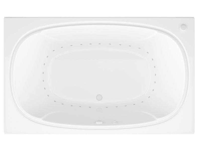 Atlantis Whirlpool 4878CAR Charleston 48 x 78 Rectangular Air Jetted Bathtub - view 3