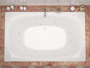 Atlantis Whirlpool 4878CDR Charleston 48 x 78 Rectangular Air & Whirlpool Jetted Bathtub with Center Drain - view 4