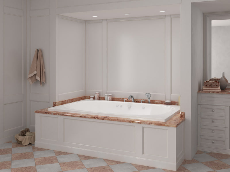 Atlantis Whirlpool 4878CWL Charleston 48 x 78 Rectangular Whirlpool Jetted Bathtub with Center Drain - view 6