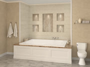 Atlantis Whirlpool 5472CAL Caresse 72 in. x 54 in. Rectangular Air Jetted Bathtub with Left Drain in White - view 6
