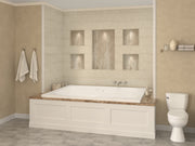 Atlantis Whirlpool 5472CDL Caresse 72 in. x 54 in. Rectangular Whirlpool and Air Bathtub with Left Drain and VS Jets and Aroma in Glossy White - view 6