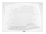 Atlantis Whirlpool 5472CDLX Caresse 72 in. x 54 in. Rectangular Air and Whirlpool Jetted Bathtub with Left Drain in White - view 3