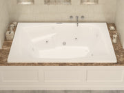 Atlantis Whirlpool 5472CDLX Caresse 72 in. x 54 in. Rectangular Air and Whirlpool Jetted Bathtub with Left Drain in White - view 5