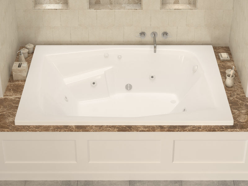 Atlantis Whirlpool 5472CDR Caresse 54 x 72 Rectangular Air & Whirlpool Jetted Bathtub - view 5
