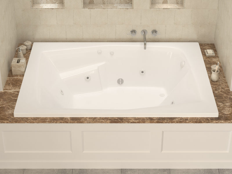 Atlantis Whirlpool 5472CWL Caresse 54 x 72 Rectangular Whirlpool Jetted Bathtub - view 5