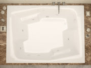 Atlantis Whirlpool 5472CWR Amethyst Series 72 in. x 54 in. Rectangular Whirlpool Bathtub with Right Drain and V-Style Back Jets in Glossy White - view 4
