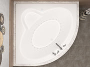 Atlantis Whirlpool 6060AAL Alexandria 60 in. x 60 in. Corner Air Bathtub with Center Drain in White - view 4