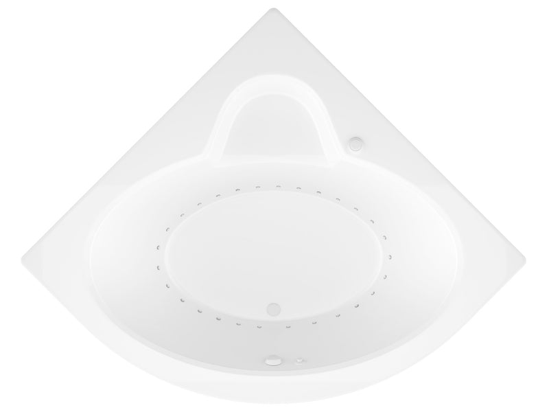 Atlantis Whirlpool 6060AAR Alexandria 60 in. x 60 in. Corner Air Bathtub with Center Drain in White with Aromatherapy Bubbles - view 3