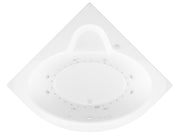 Atlantis Whirlpool 6060ADR Jasper 85 in. x 67 in. Corner Whirlpool and Air Bathtub with Center drain and VS Jets and Aromatherapy in Glossy White - view 3