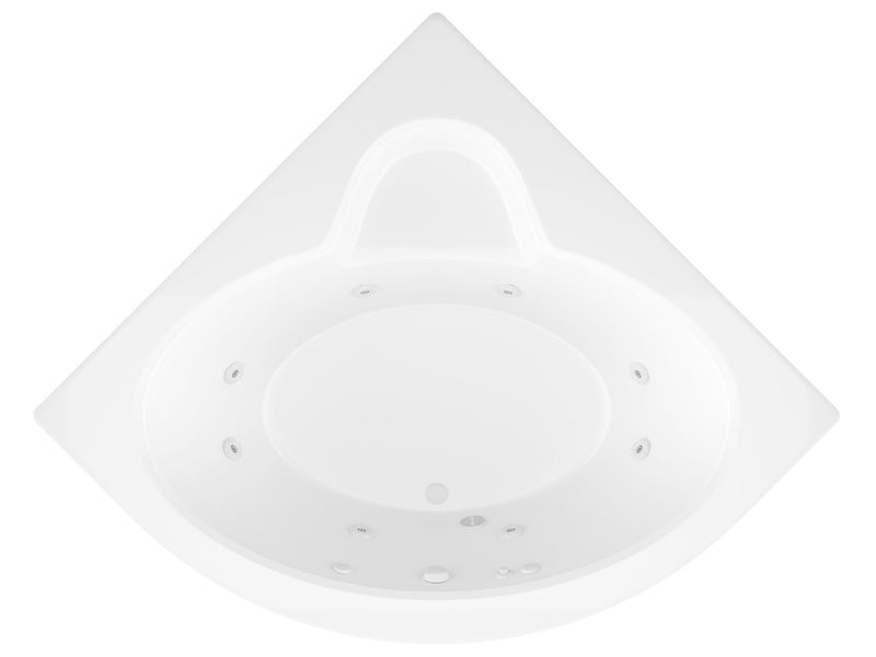 Atlantis Whirlpool 6060AWL Alexandria 60 x 60 Corner Whirlpool Jetted Bathtub - view 3