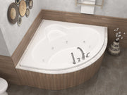 Atlantis Whirlpool 6060AWR Alexandria 60 in. x 60 in. Corner Whirlpool Bathtub with Center Drain in White - view 6