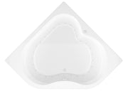 Atlantis Whirlpool 6060CAL Cascade 60 in. x 60 in. Corner Air Bathtub with Center drain and Aromatherapy Bubbles in Glossy Smooth White - view 3