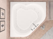 Atlantis Whirlpool 6060CDL Cascade 60 in. x 60 in. Corner Whirlpool and Air Bathtub with Center drain and VS Jets and Aromatherapy in Glossy White - view 4
