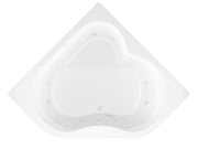 Atlantis Whirlpool 6060CWL Beryl Series 84 in. x 62 in. Corner Whirlpool Bathtub with Center drain and V-Style Back Jets in Glossy Smooth White - view 3