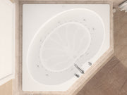 Atlantis Whirlpool 6060EDL Eclipse 60 x 60 Corner Air & Whirlpool Jetted Bathtub - view 4