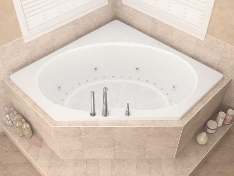Atlantis Whirlpool 6060EDL Eclipse 60 x 60 Corner Air & Whirlpool Jetted Bathtub - view 5