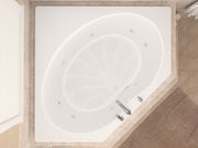 Atlantis Whirlpool 6060EWR Eclipse 60 x 60 Corner Whirlpool Jetted Bathtub - view 4