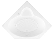 Atlantis Whirlpool 6060SAR Sublime 60 in. x 60 in. Corner Air Jetted Bathtub with Center Drain in White - view 3