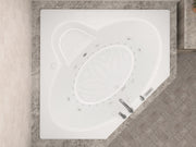 Atlantis Whirlpool 6060SDLX Sublime  60 in. x 60 in. Corner Air and Whirlpool Jetted Bathtub with Center Drain in White - view 4
