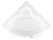 Atlantis Whirlpool 6060SDRX Sublime  60 in. x 60 in. Corner Air and Whirlpool Jetted Bathtub with Center Drain in White - view 3