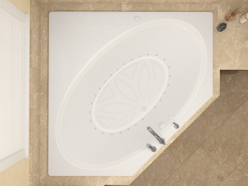 Atlantis Whirlpool 6060VAR Venus 60 x 60 Corner Air Jetted Bathtub - view 4