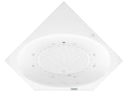 Atlantis Whirlpool 6060VDLX Venus  60 in. x 60 in. Corner Air and Whirlpool Jetted Bathtub with Center Drain in White - view 3