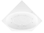 Atlantis Whirlpool 6060VDR Mali 83 in. x 62 in. Corner Whirlpool and Air Bathtub with Center drain and VS Jets and Aromatherapy in Glossy White - view 3
