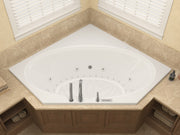 Atlantis Whirlpool 6060VDRX Venus  60 in. x 60 in. Corner Air and Whirlpool Jetted Bathtub with Center Drain in White - view 5