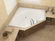 Atlantis Whirlpool 6060VDRX Venus  60 in. x 60 in. Corner Air and Whirlpool Jetted Bathtub with Center Drain in White - view 6