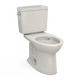 TOTO CST776CEFG#12 Drake Two-Piece Elongated 1.28 GPF Universal Height TORNADO FLUSH Toilet with CEFIONTECT, Sedona Beige